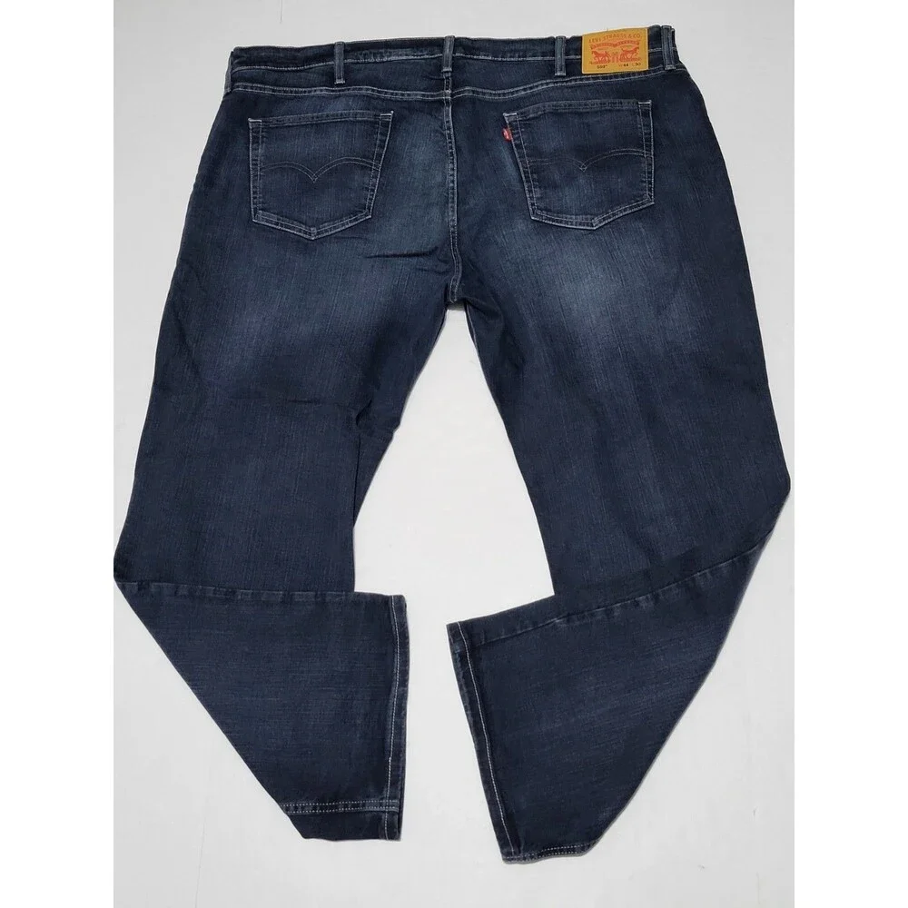 Levi's 559 Blue Jeans Relaxed Straight Fit Stretch Jean 44x30 Dark Blue